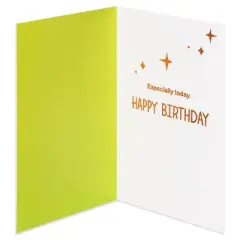 All Good Things' Birthday Card: Smiley Face Design, Multicolored, Kids & Friends, Vertical Fold, 6.75" x 4.625"