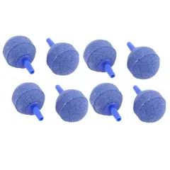 Unique Bargains Aquarium Fish Tank Round Air Bubble Stones Diffusers Aerator 1.2" Dia 8 Pcs