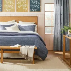 Sawhorse Wood Bench - Natural - Hearth & Hand&trade; with Magnolia