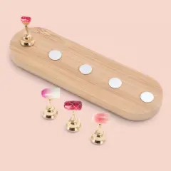 Unique Bargains Oval Nail Display Stand 1 Set