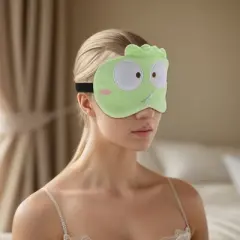 Unique Bargains Soft Cartoon Sleep Mask Monster Green 1 Pc
