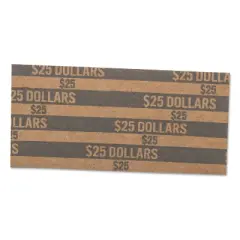 Pap-R Flat Coin Wrappers Dollar Coin $25 Pop-Open Wrappers 1000/Box 30100