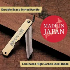 Kings County Tools 7in Brass Folding Utility Knife