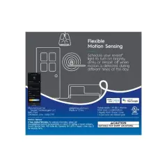 GE CYNC Reveal Smart Full Color Light Bulb with Smart Wire Free Motion Sensor Bundle