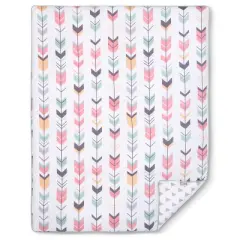 Sweet Jojo Designs Crib Bedding Set - Mod Arrow - Coral/Mint 11pc