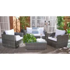 Machie 4Pc Living Set - Indoor/Outdoor - PAT7508 - Safavieh