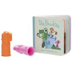 Brushies Toothbrush Mini Book with Momo and Pinkey