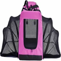 Pet Life Hounda Accordion Metal Framed Soft-Folding Collapsible  Expandable Pet Dog Crate Blue