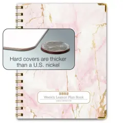 Elan Publishing Company W202FT - 32 Fashion Teacher Planner Set - PINK MARBLE