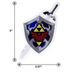 Just Funky The Legend of Zelda Hylian Shileld & Sword Auto Decal