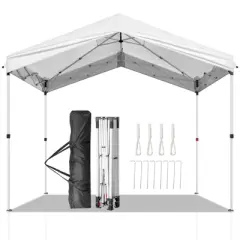Karl Home | 10 Ft. X 10 Ft. Steel Frame Oxford Fabric Outdoor Folding Canopy