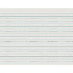 Pacon&reg; Newsprint Handwriting Paper, Alternate Dotted, Grade 3, 1/2" x 1/4" Ruled Long, 11" x 8-1/2", 500 Sheets