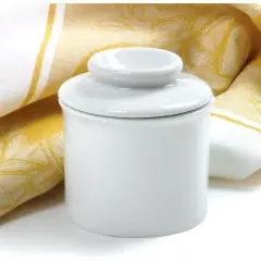 Norpro Porcelain Butter Keeper, White