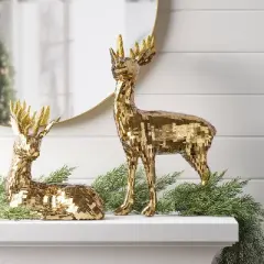 Christmas Sequin Sitting Deer Decor - Wondershop&trade;