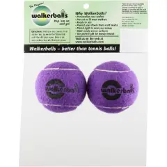 MABIS Pre-Cut Walker Glide Balls, Purple, One Pair