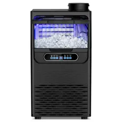 RAPSUAR 13.5in 80 lbs./24H Built-in/Freestanding Commercial Ice Maker With LCD Panel