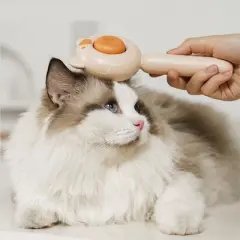 BABYYER Dog Brushes with Release Button for Massage and Removes Loose Fur, Dog Hair Brush Kitten Deshedding Comb for Cats Dogs