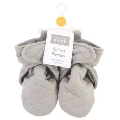 Hudson Baby Baby and Toddler Quilted Booties, Gray