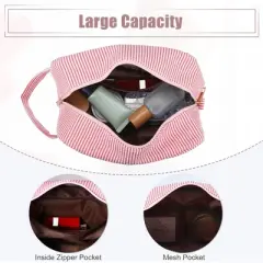 Unique Bargains Travel Personalized Make Up Bag Blue 1 Pc