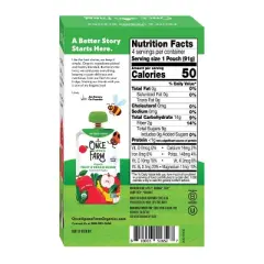 Once Upon a Farm Green Kale & Apples Organic Kids' Snack - 4ct/3.2oz Pouches