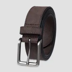 Men's 35mm Textured Strap Belt - Goodfellow & Co&trade; Brown