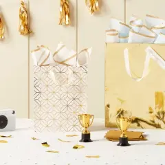 12ct Mini Trophy Party Favors Gold/Black - Spritz&trade;: Inexpensive School Spirit Birthday Decor for Kids