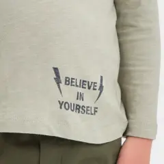 Grayson Mini Toddler Boys' Long Sleeve Pocket Jersey T-Shirt - Olive Green