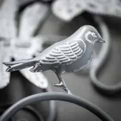 45.75"H Sullivans Insect And Bird Yard Stakes Set of 3, Gray