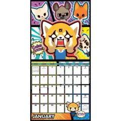 Trends International Inc. 2023-24 Wall Calendar 12"x12" Aggretsuko