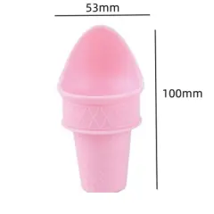 Reusable Plastic Ice Cream Cups,4 Pack Ice Cream Bowls,Ice Cream Cone Cupsfor Kids Party Summer Cookout Commercial Food Service