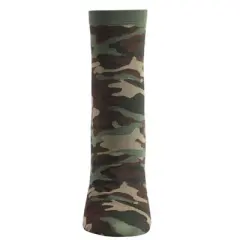 Memoi Women's You Can't See Me Camouflage Print Ankle Sock Green One Size