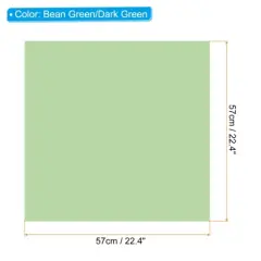 Unique Bargains Decorative DIY Craft Bouquet Gift Packaging Wrap Paper 22.4" x 22.4" 40 Sheets Bean Green Dark Green