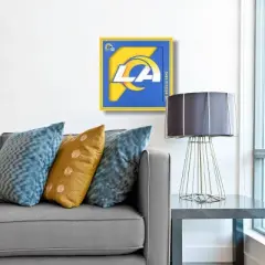 NFL Los Angeles Rams 3D Logo Series Wall Art - 12"x12"