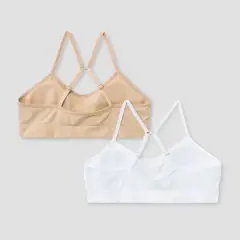 Girls' Solid 2pk Seamless Bra - art class&trade;