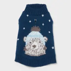 Polar Bear Dog Sweater - Wondershop&trade; Dark Blue