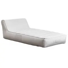 California Sun Allora Luxury Inflatable Fabric Sun Lounger Pool Float Chaise - Poolside Lounge Chair