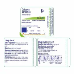 Calcarea Carbonica 6C by Boiron Homeopathic Single Medicine For Children  -  1 Tube Pellet