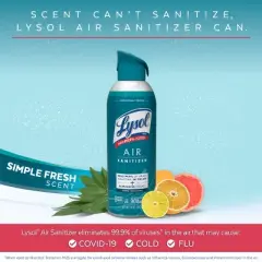 Lysol Air Sanitizer Spray - Simple Fresh - 10oz/2ct