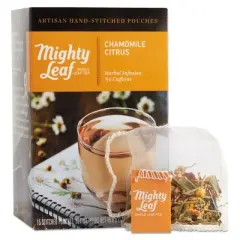 Mighty Leaf Tea Whole Leaf Tea Pouches, Chamomile Citrus, 15/Box
