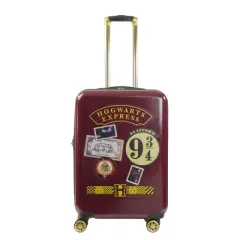 WB Harry Potter Ful Hogwart Express Hardside Printed Abs 25 Inch Luggage Burgundy