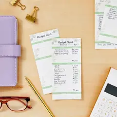 Paper Junkie 120 Pack Budget Sheets for Cash Envelopes, Account Expense Tracker Pages, 6.5 x 3.1 in