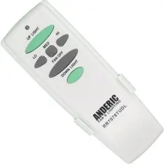 Anderic RR7078TUDL Replacement Ceiling Fan Remote Control for Hampton Bay UC7078T with Up/Down Light Keys, and Others | CHQ7078T