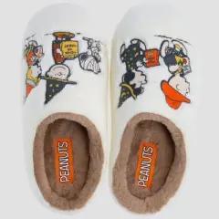 Women's Peanuts Trick or Treat Scuff Slippers - Ivory