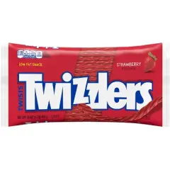 Twizzlers Strawberry Flavored Licorice Twists, Low Fat Candy - 16oz