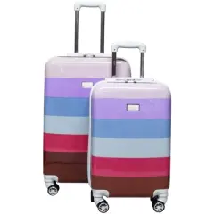 Nicole Miller Rainbow Hardside 2Pc Spinner Set (24/30)