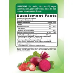 Nature's Truth Beet Root Gummies | 60 Count | Strawberry Flavor