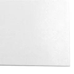 O'Creme Square White Cake Drum Board, 9" x 1/4" Thick, Pack of 10