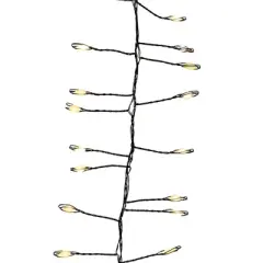 Kurt Adler 9.8-Foot 300-Light Warm White LED Fairy Light Cluster Garland