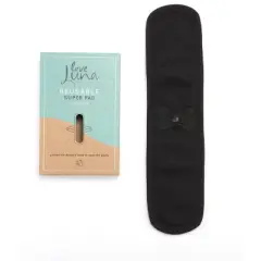 Memoi Women's Love Luna 5-Layer Reusable Snap-On Super Pad Black One Size