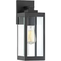Quoizel Westover 14 1/4" High Earth Black Outdoor Wall Light